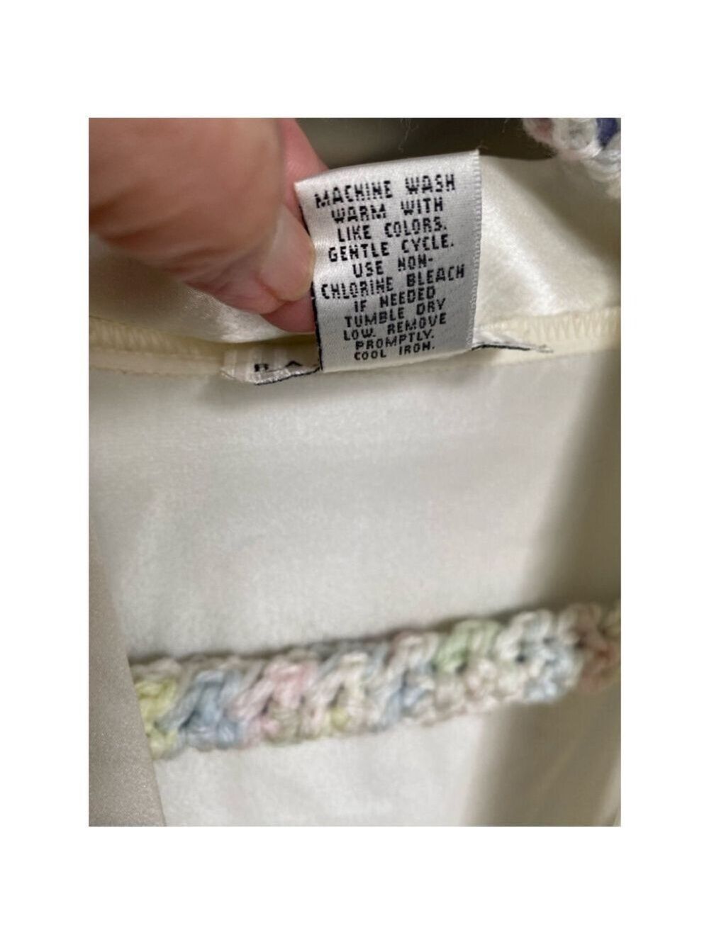 Women's Bali Studio Robe Large Ivory - Picture 6 of 6